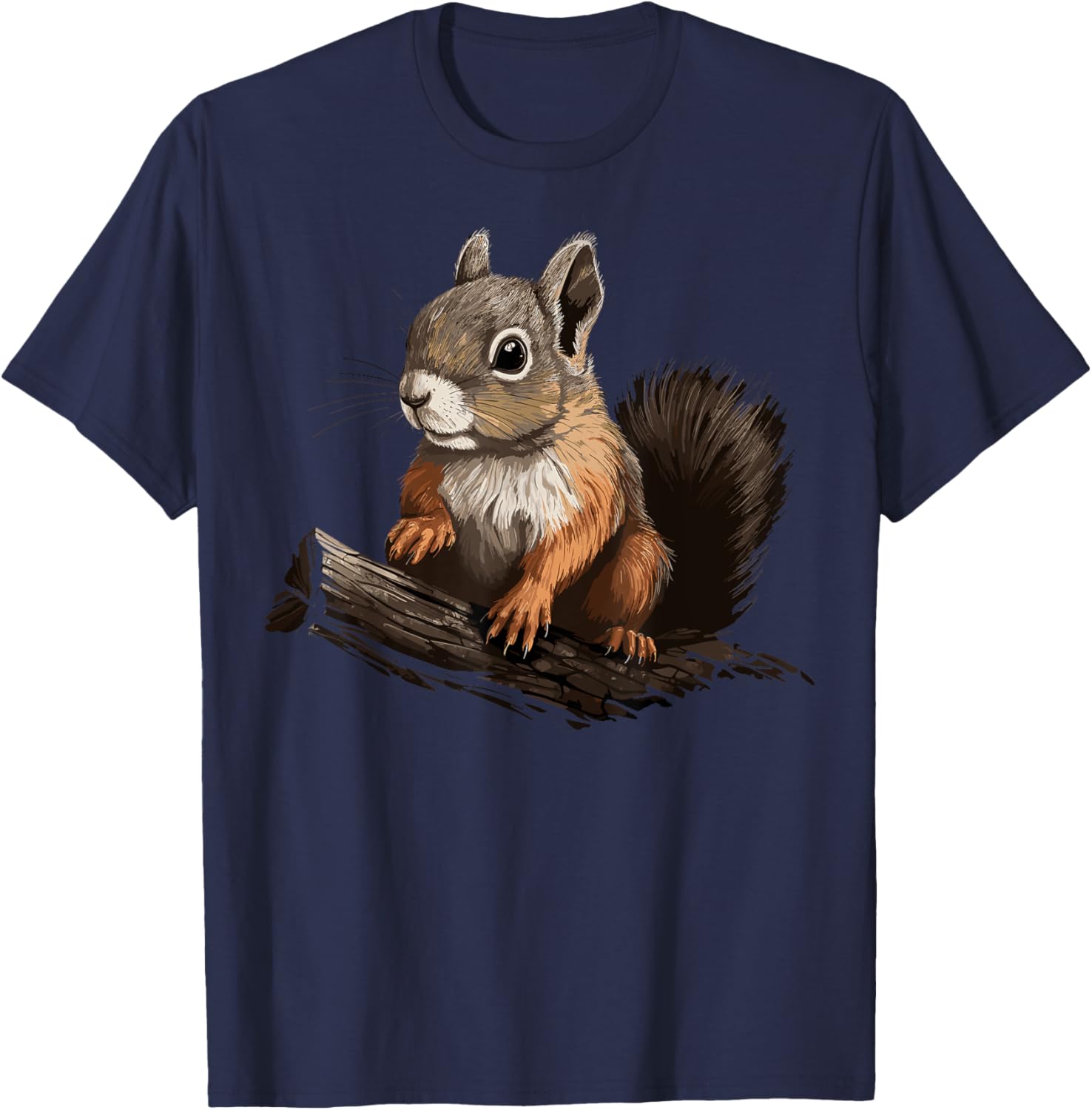 Rodents Forest Nature Forest Animals Animal Lovers Squirrel T-Shirt - T-Shirt | Navy