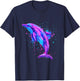 Sea Ocean Dolphin Artwork Dolphin Ocean Sea Animal Lover T-Shirt - T-Shirt | Navy