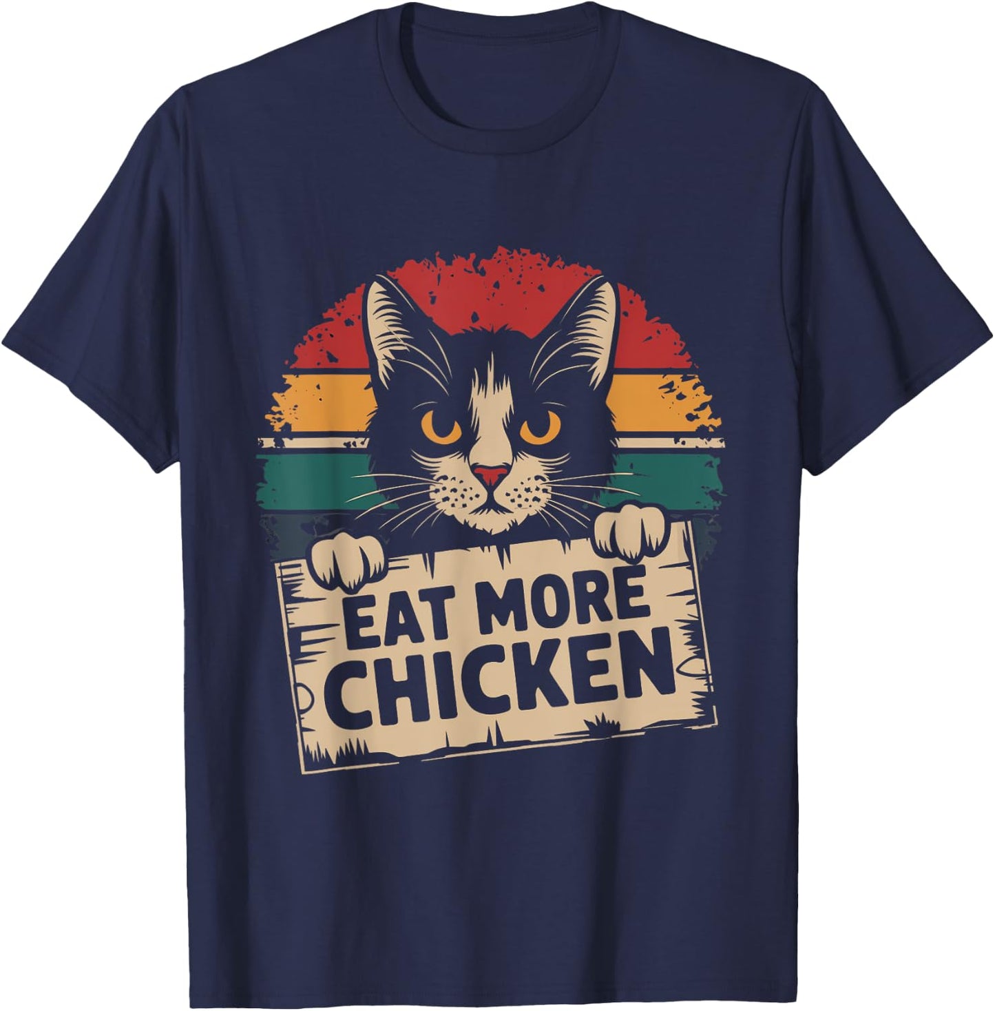 They Are Eating the Cats Pets Eat More Chicken Funny Trump T-Shirt - T-Shirt | Navy
