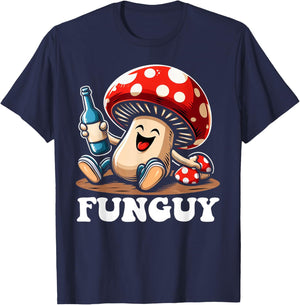 Fungi Fun Guy Funny Mushroom Lover T-Shirt - T-Shirt | Navy