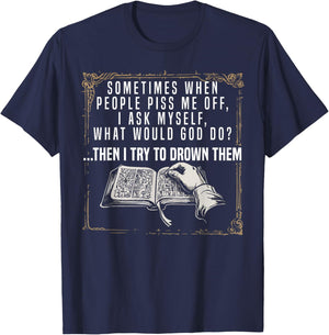 Atheism Anti-Religion Agnostic Freethinker Atheist T-Shirt - T-Shirt | Navy