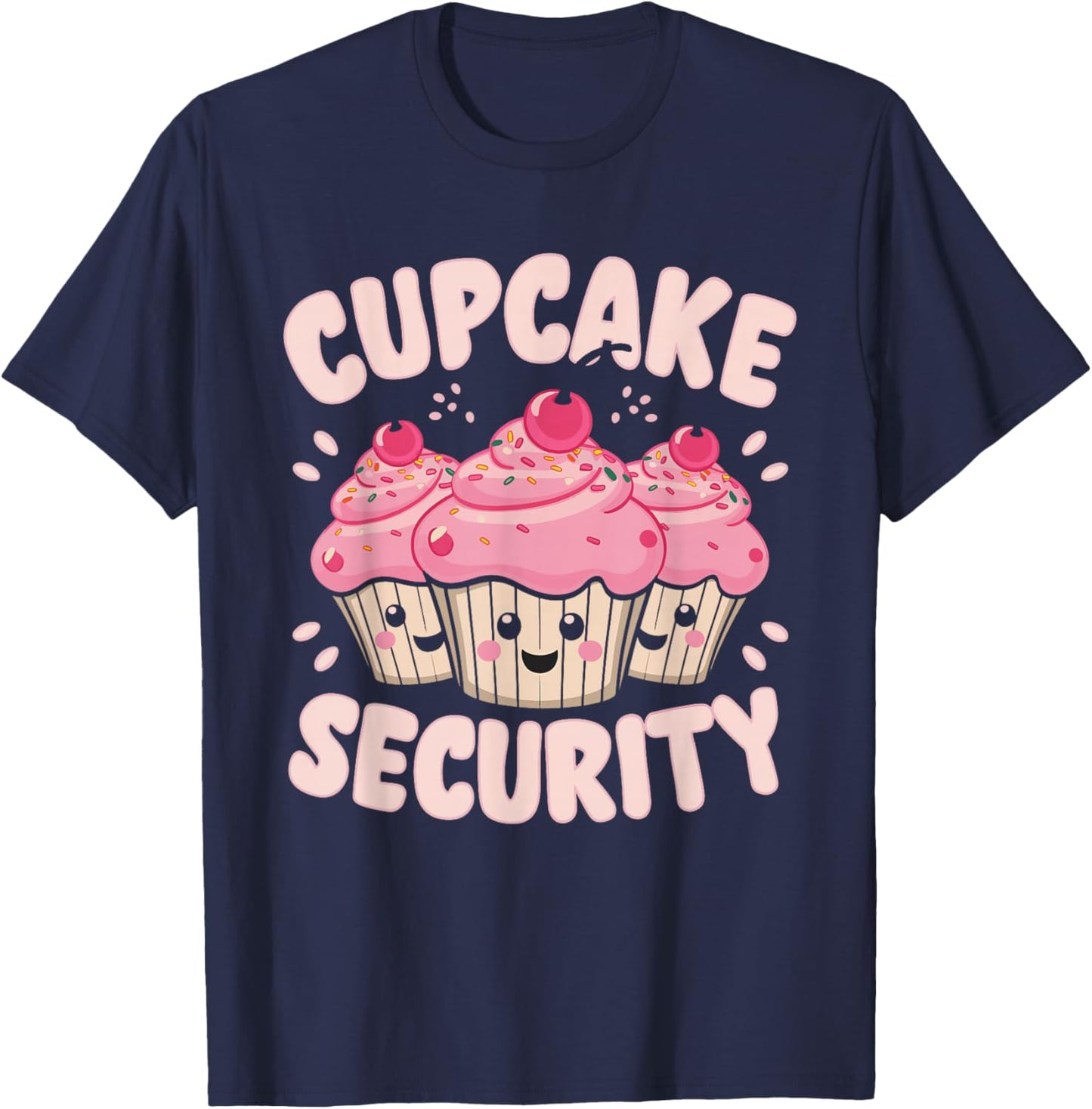 Cupcake Security T-Shirt - T-Shirt | Navy