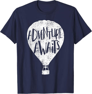Aviator Adventure Vintage Hot Air Balloon T-Shirt - T-Shirt | Navy