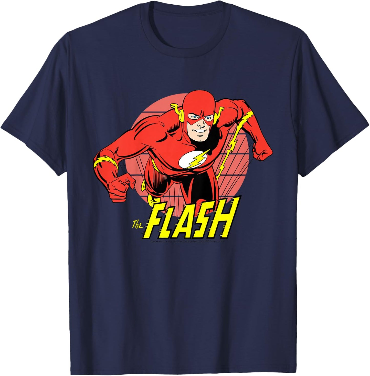 Kids DC Comics The Flash Running Portrait T-Shirt - T-Shirt | Navy