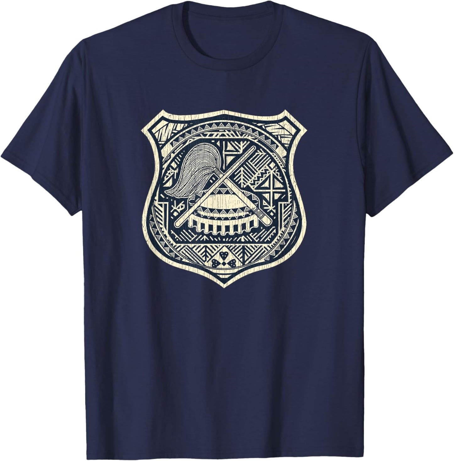 Vintage Tribal Samoan Seal - Samoa T-Shirt - T-Shirt | Navy