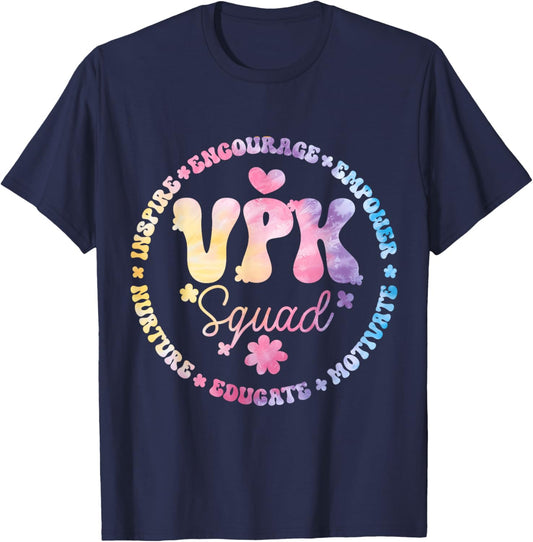 VPK Squad First Day Of VPK Back To School T-Shirt - T-Shirt | Navy