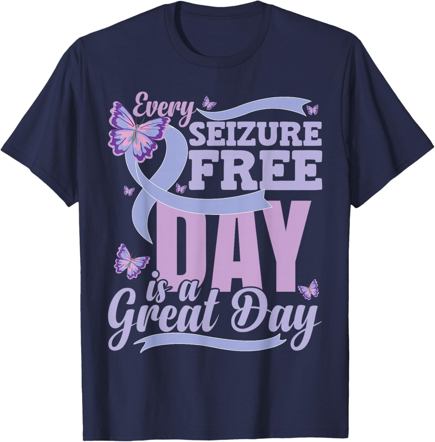 Epilepsy Awareness Quote T-Shirt - T-Shirt | Navy