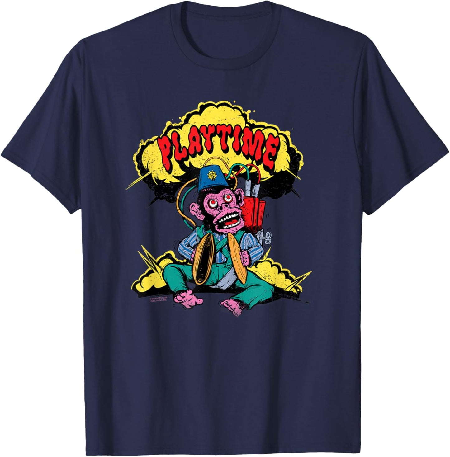 Call of Duty Monkey Bomb Sketch Gaming T-Shirt - T-Shirt | Navy