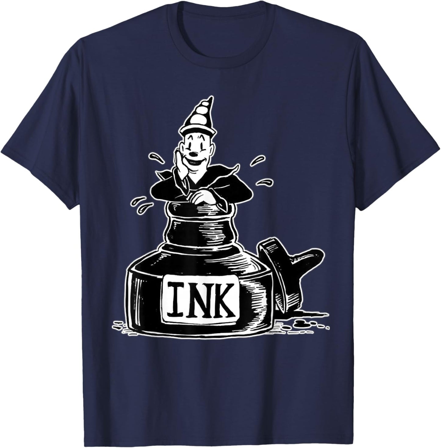 Urban Empyre Koko the Clown Inkwell T-Shirt - T-Shirt | Navy