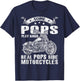 Some Pops Play Bingo Real Pops Ride Motorcycles T-Shirt - T-Shirt | Navy