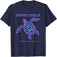 Sunset Beach North Carolina Sea Turtle Beach Vacation T-Shirt - T-Shirt | Navy