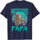 Motocross Papa Riding Biker Rider Dirt Bike Dad Father Daddy T-Shirt - T-Shirt | Navy