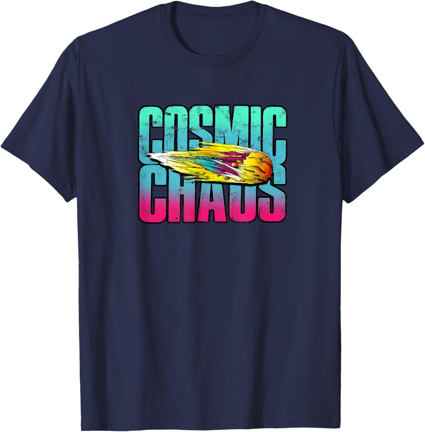 Cosmic Chaos - Space T-Shirt - T-Shirt | Navy