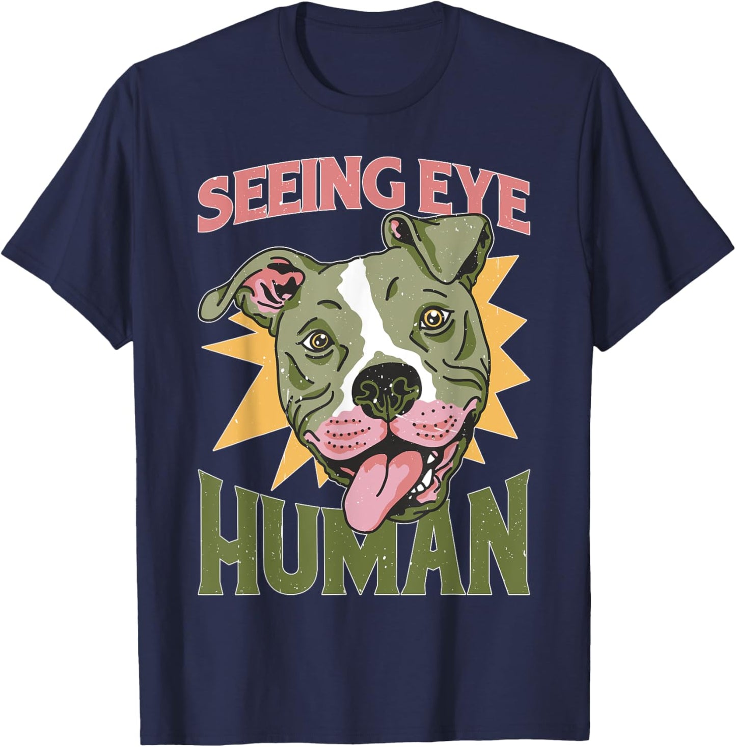 Seeing Eye Human -_ T-Shirt - T-Shirt | Navy