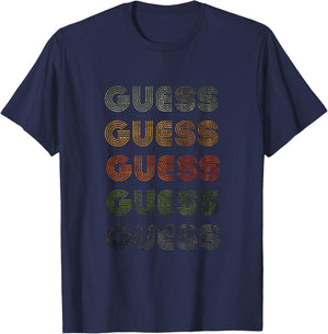 Love Heart Guess Grunge Vintage Style Black Guess T-Shirt - T-Shirt | Navy