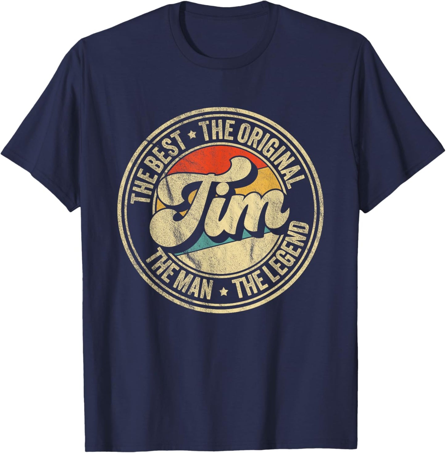 Retro Tim Name Saying Funny Tim T-Shirt - T-Shirt | Navy