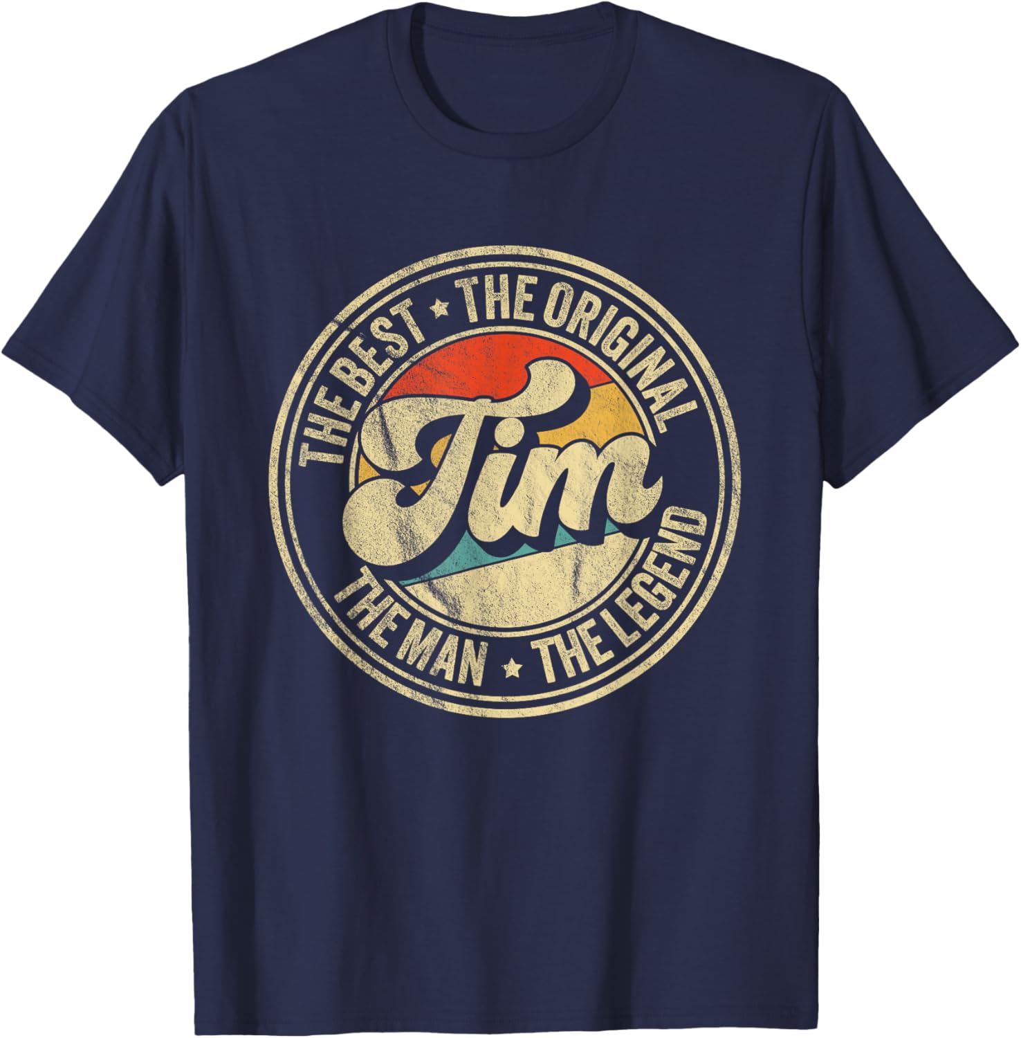 Retro Tim Name Saying Funny Tim T-Shirt - T-Shirt | Navy
