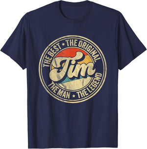 Retro Tim Name Saying Funny Tim T-Shirt - T-Shirt | Navy