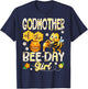 Godmother of The Bee-Day Girl Funny Bee Birthday Girl T-Shirt - T-Shirt | Navy