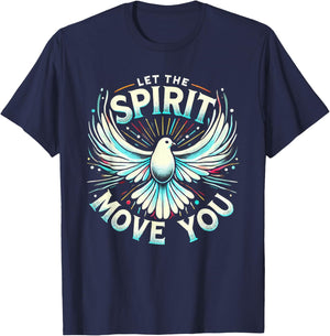 Holy Spirit I Love Jesus Christ Catholic Christian Faith T-Shirt - T-Shirt | Navy