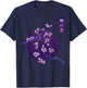 Aesthetic Vaporwave Japanese Blossom Calmness Cherry Flower T-Shirt - T-Shirt | Navy