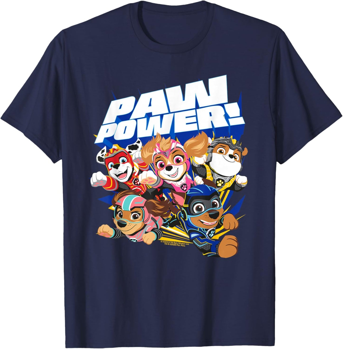 PAW Patrol: The Mighty Movie Paw Power Group T-Shirt - T-Shirt | Navy