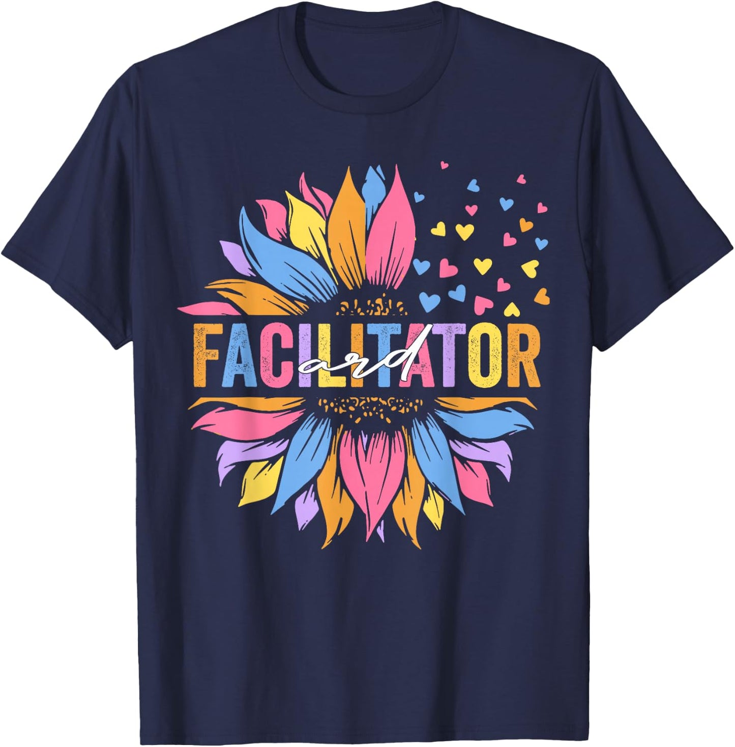ARD Facilitator Special Education Sunflower T-Shirt - T-Shirt | Navy
