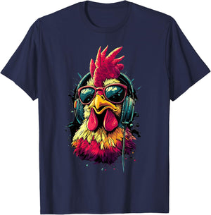 Funny Chicken cool Graffiti Urban art street T-Shirt - T-Shirt | Navy