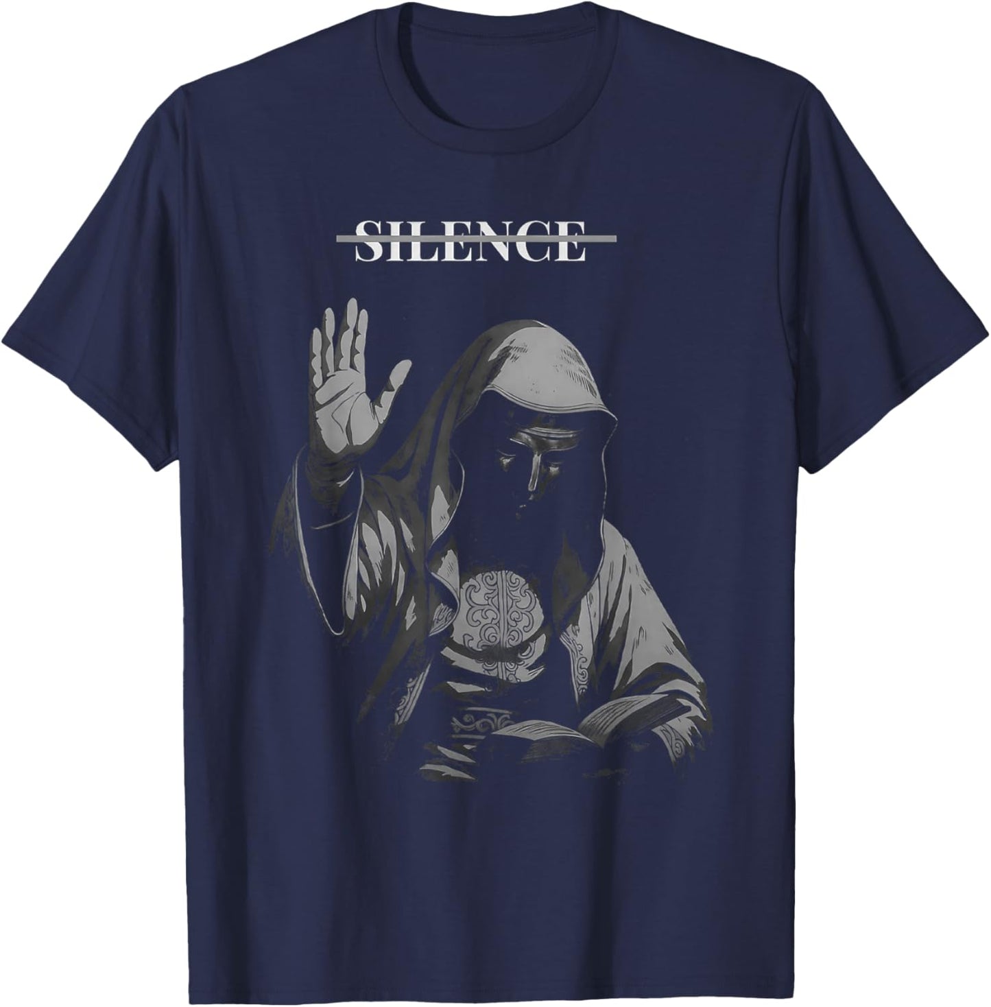 Sliver Mask King Baldwin IV Meme The Leper King Warrior T-Shirt - T-Shirt | Navy