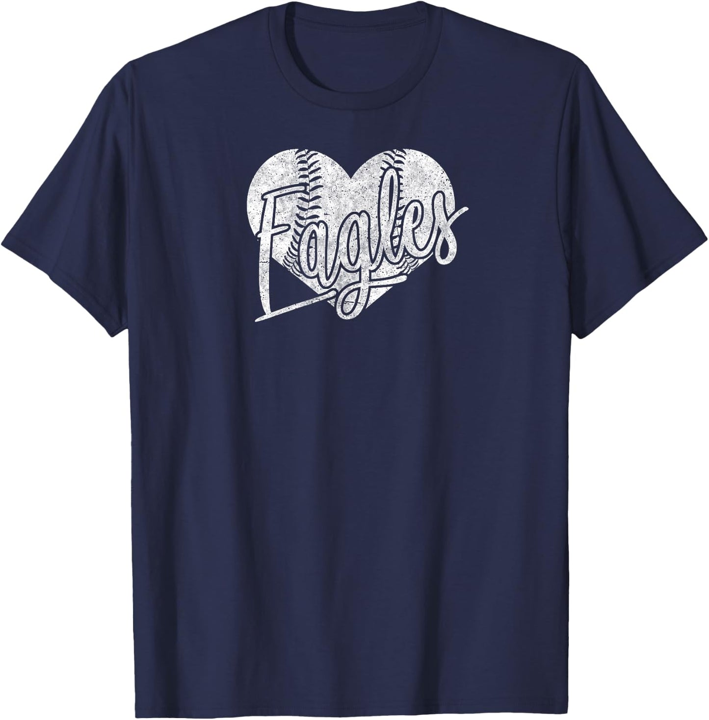 Eagles Baseball Softball Shirt High School Team Mascot Mom G T-Shirt - T-Shirt | Navy