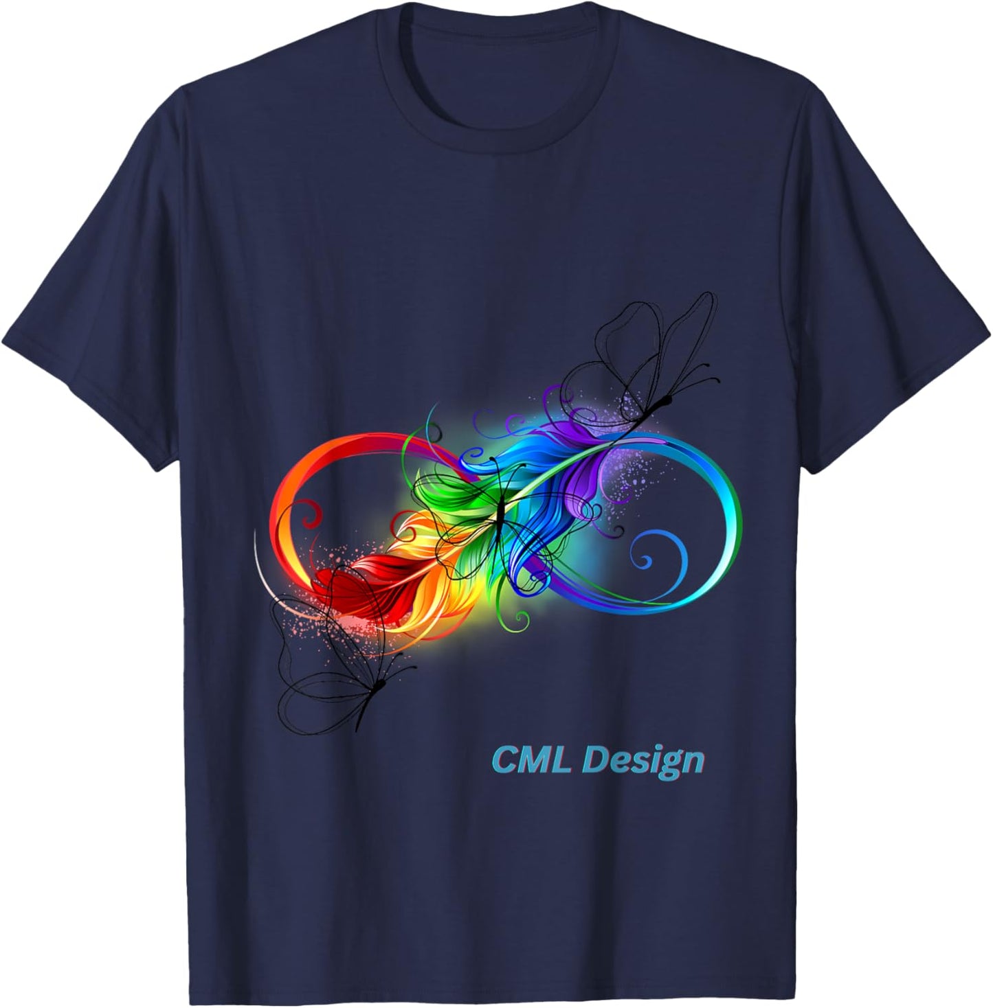 Infinity Sign T-Shirt - T-Shirt | Navy