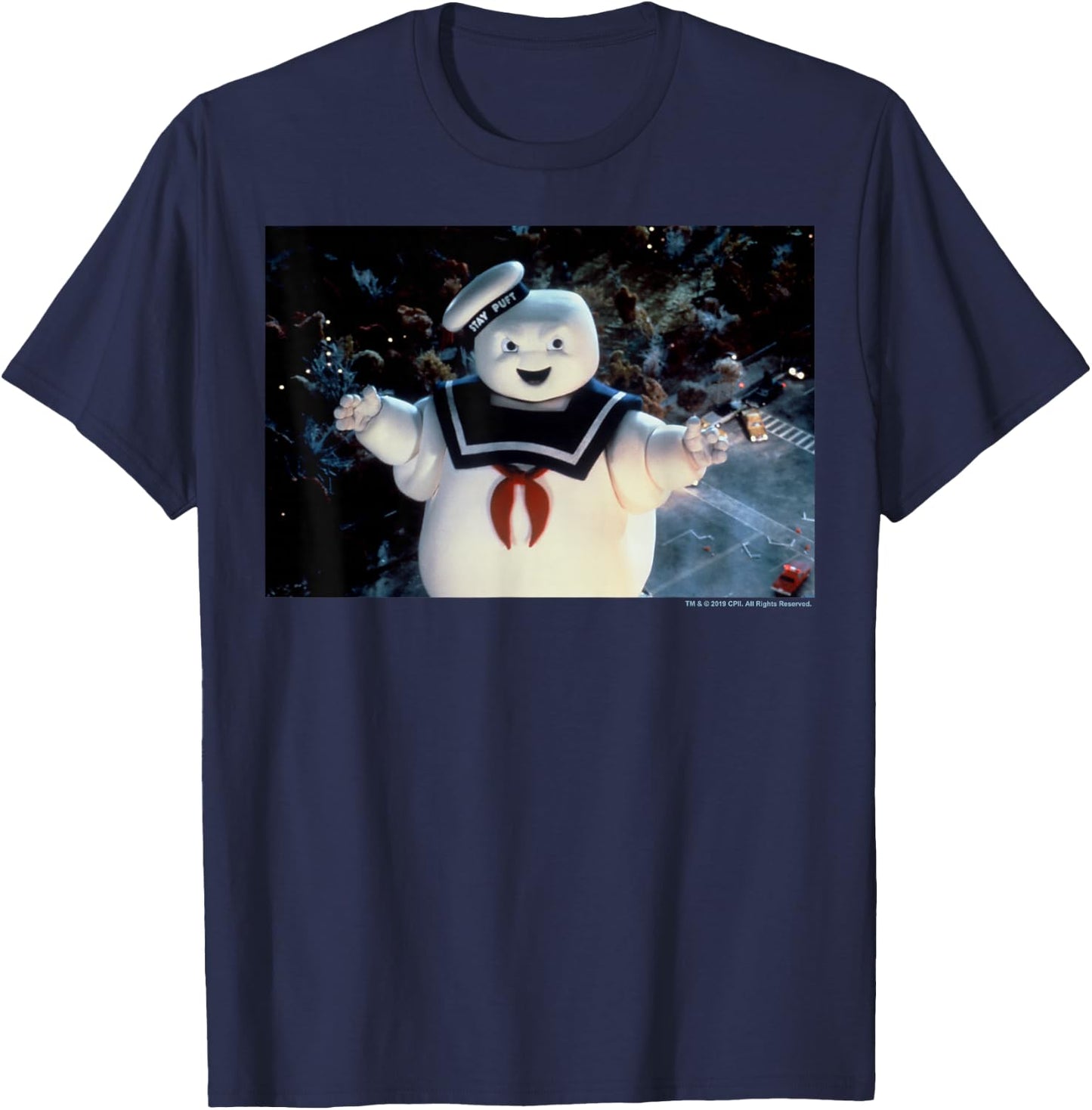 Ghostbusters Stay Puft Photo T-Shirt - T-Shirt | Navy