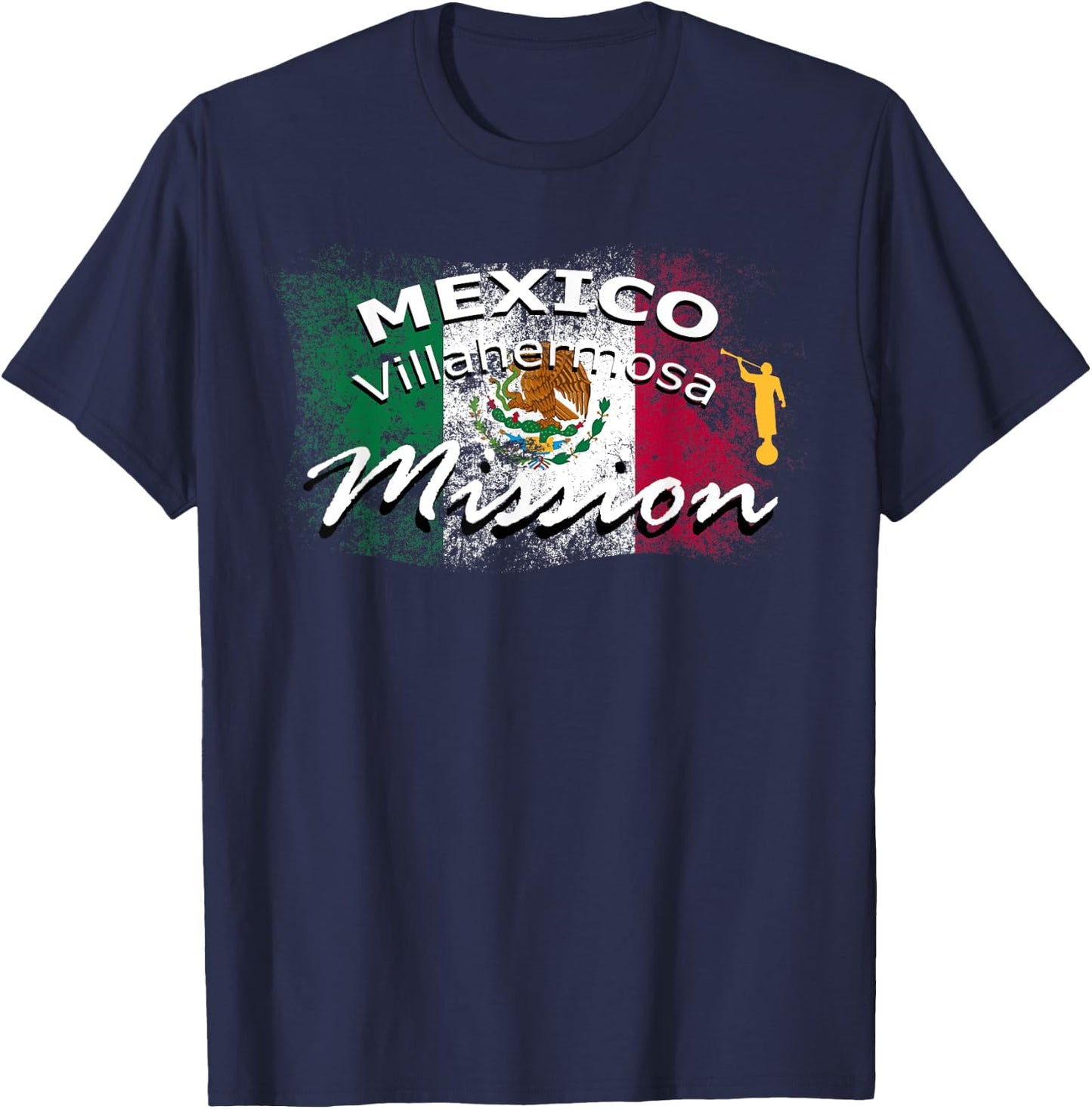 Mexico Villahermosa Mormon LDS Mission Missionary Gift T-Shirt - T-Shirt | Navy
