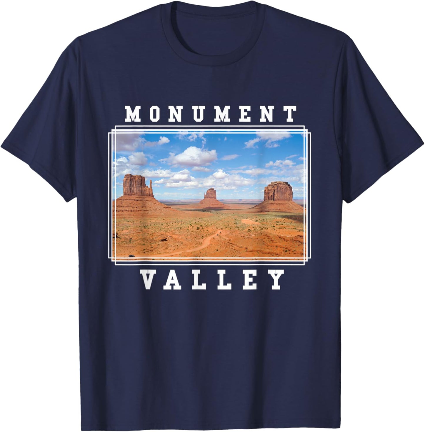Monument Valley Utah Arizona Navajo Tribal Park T-Shirt - T-Shirt | Navy