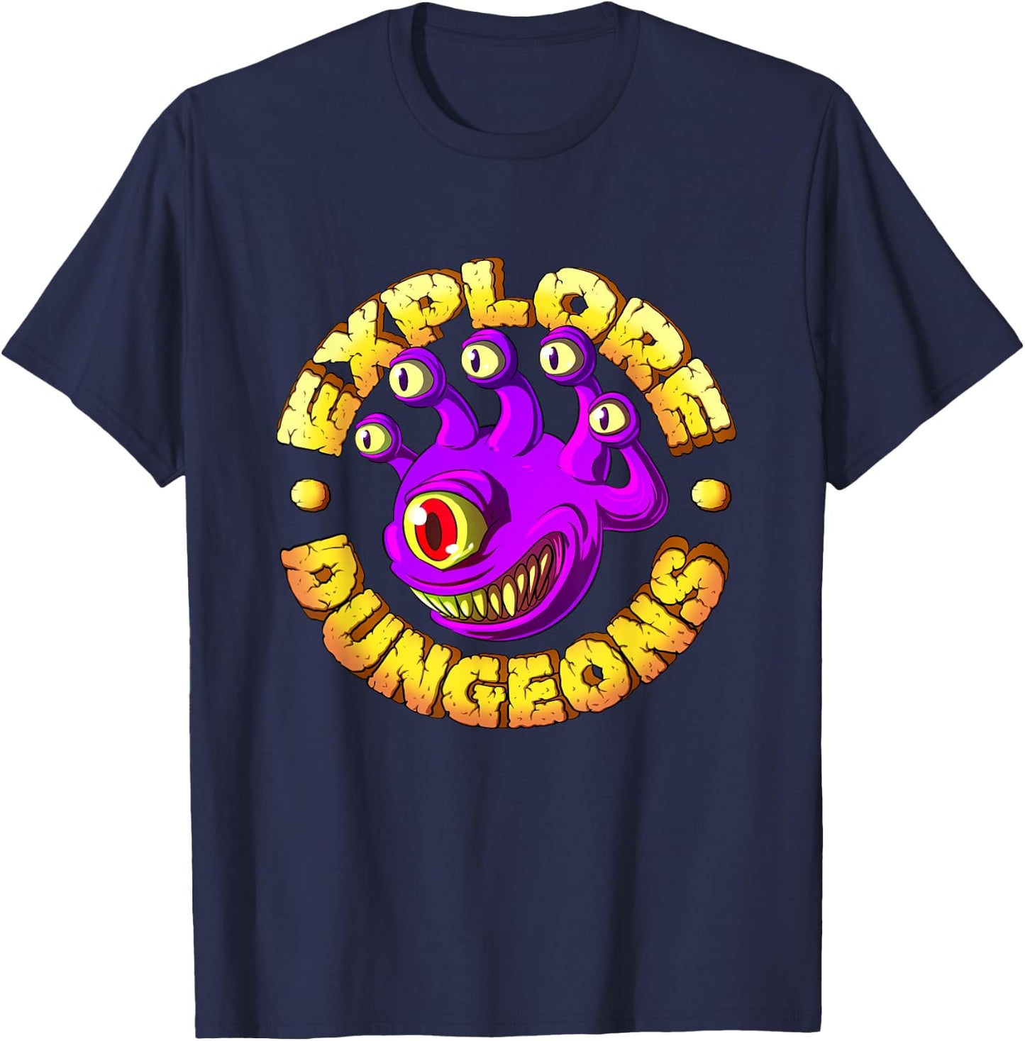 Explore Dungeons - Beholder T-Shirt - T-Shirt | Navy