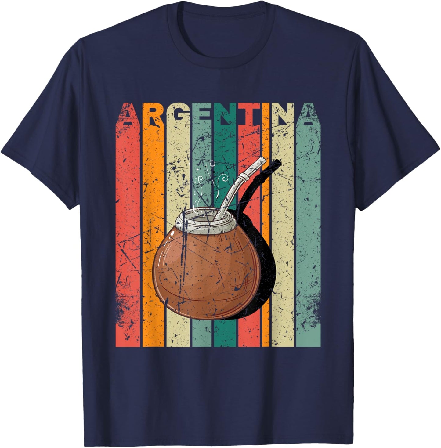 Yerba Mate Argentina Drink for Yerba Mate Lover T-Shirt - T-Shirt | Navy