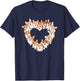 Heart Pembroke Welsh Corgi Corgis T-Shirt - T-Shirt | Navy