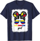 Colombiana Colombia Flag Cute Colombian Girl For Kids Girls T-Shirt - T-Shirt | Navy
