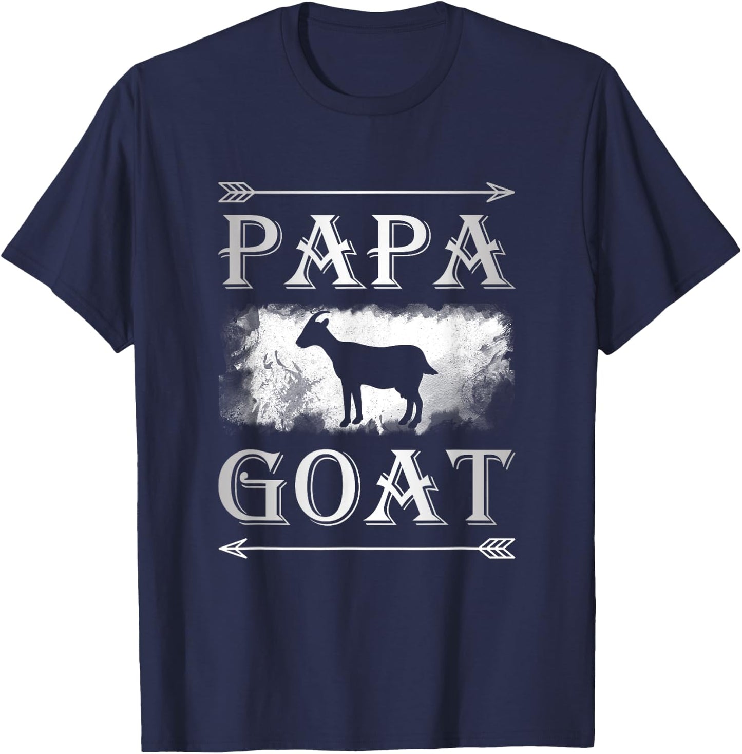 Best Husband Gifts "Papa Goat" Men Shirts T-Shirt - T-Shirt | Navy