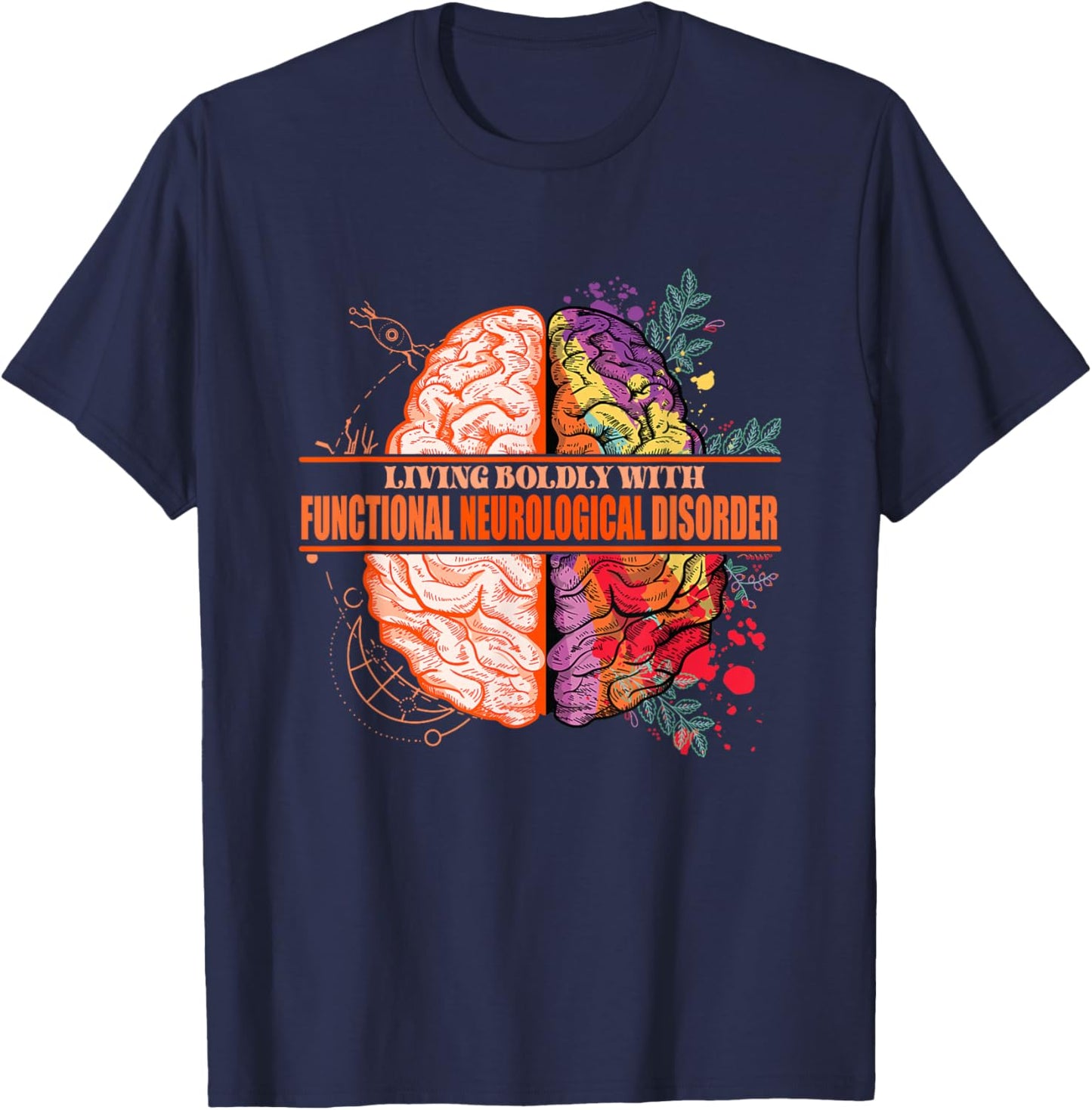 Functional Neurological Disorder Awareness T-Shirt - T-Shirt | Navy