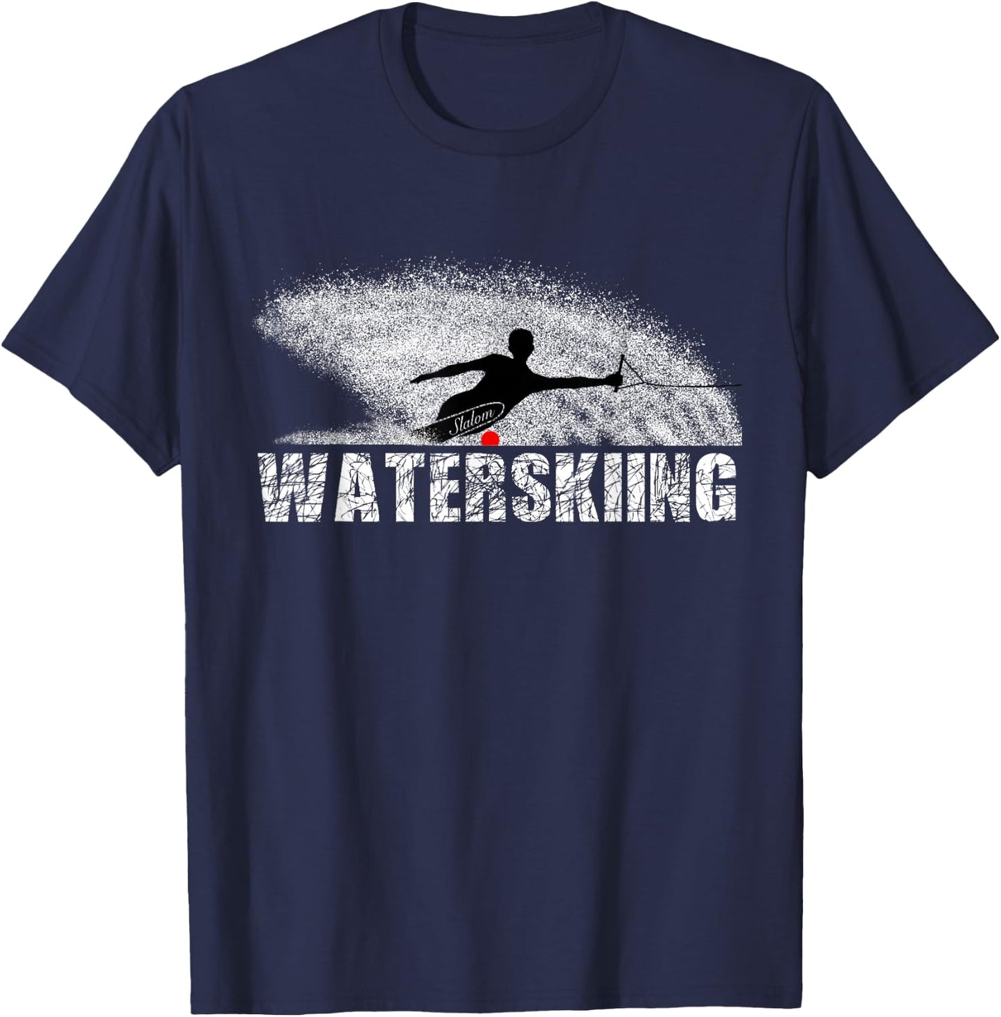 Slalom Water Skier T-Shirt - T-Shirt | Navy