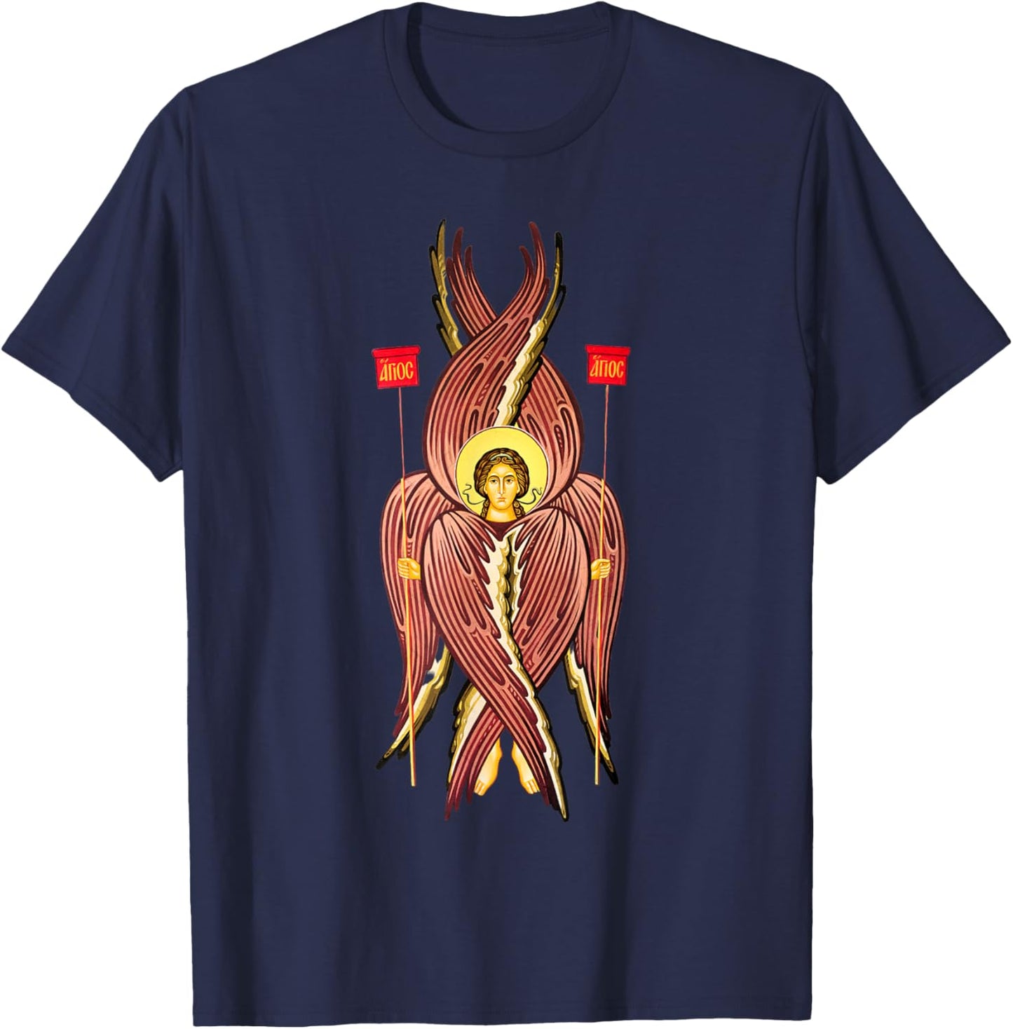 Angel Hierarchy Seraphim T-Shirt - T-Shirt | Navy