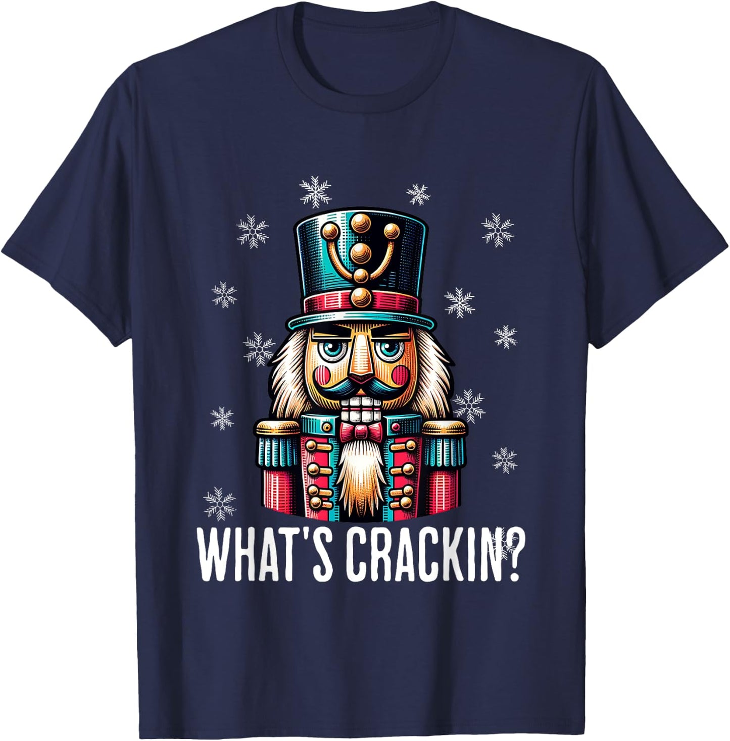 Funny Christmas Nutcracker Men Women Nutcrackers Xmas T-Shirt - T-Shirt | Navy