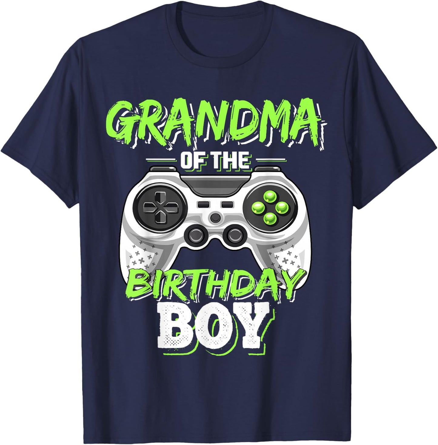 Grandma of the Birthday Boy Matching Video Game Birthday T-Shirt - T-Shirt | Navy