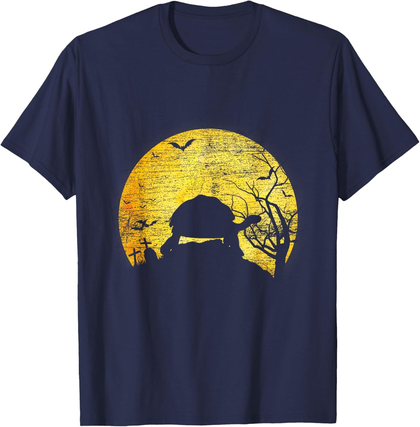 Spooky Halloween Costume Sea Animal Zoo Keeper Turtle T-Shirt - T-Shirt | Navy