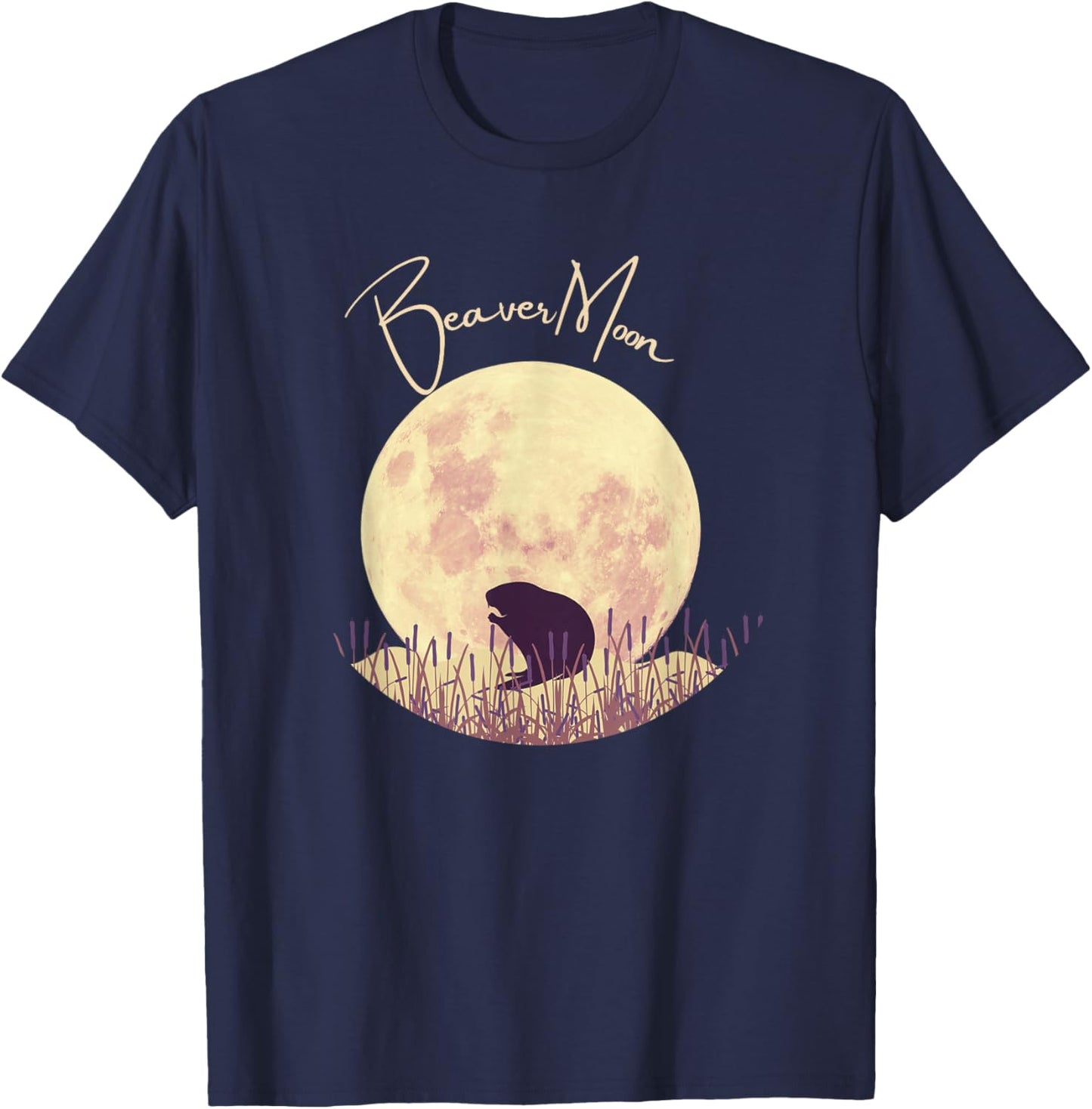 Beaver Moon Full Moon Calendar - Tops, & Accessories T-Shirt - T-Shirt | Navy