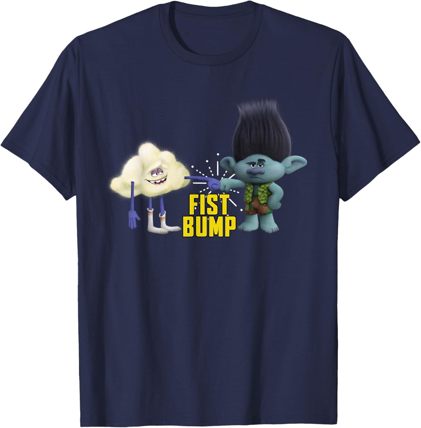 DreamWorks Trolls Fist Bump Small T-Shirt - T-Shirt | Navy