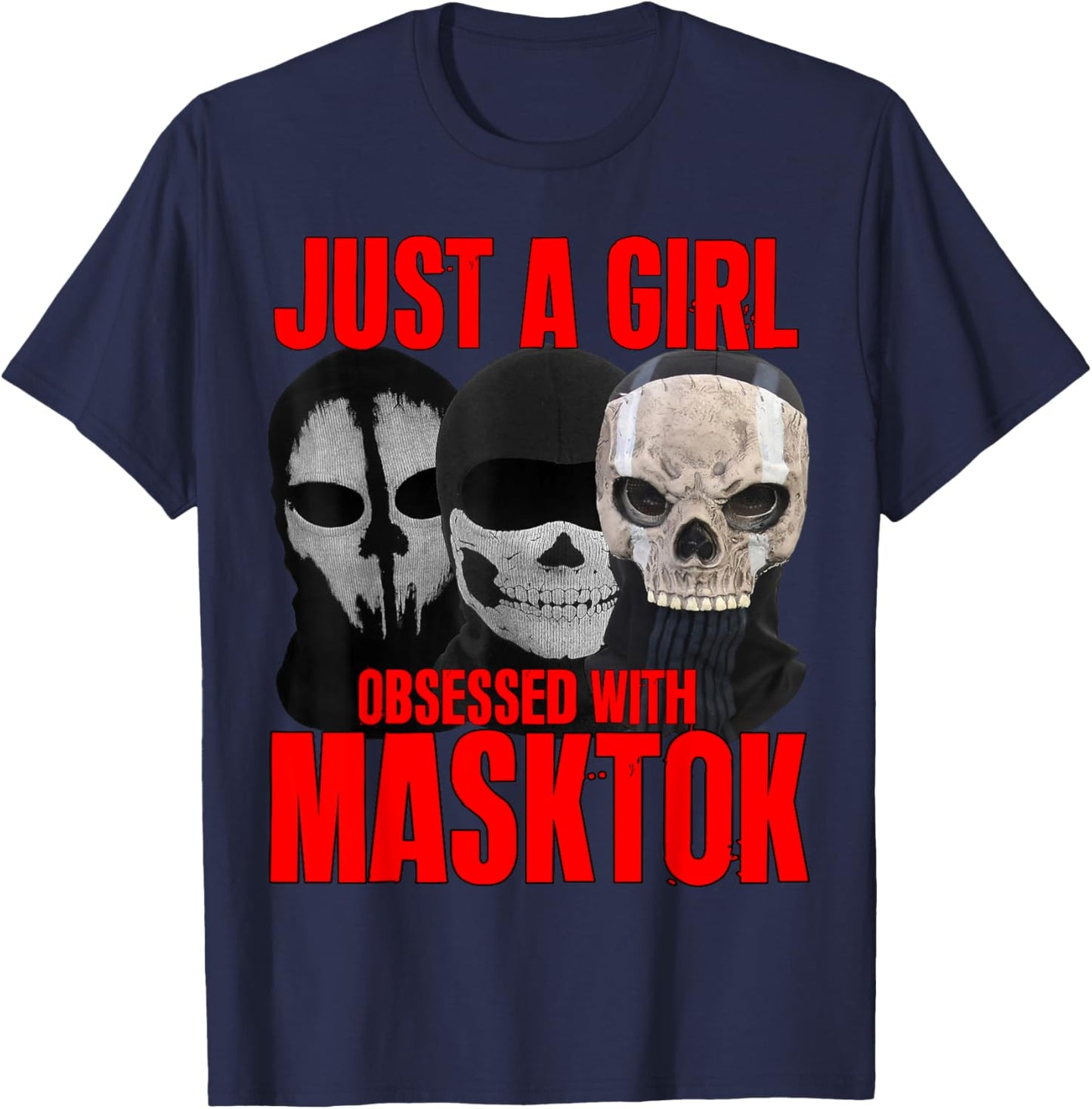 Obsessed with masktok booktok reading books romance women T-Shirt - T-Shirt | Navy