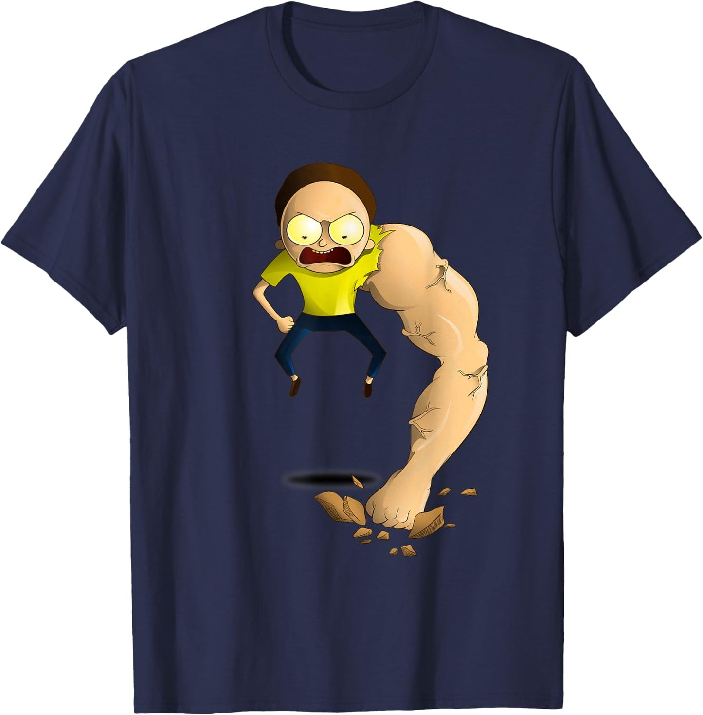 Rick and Morty Shirt Armothy Muscle T-Shirt - T-Shirt | Navy