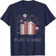 I'm With The Banned Anti Censorship Vintage Graphic T-Shirt - T-Shirt | Navy